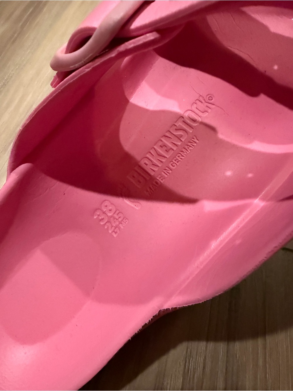 Birkenstock Pink Dual-Buckle Slide Sandals - Picture 3 of 4
